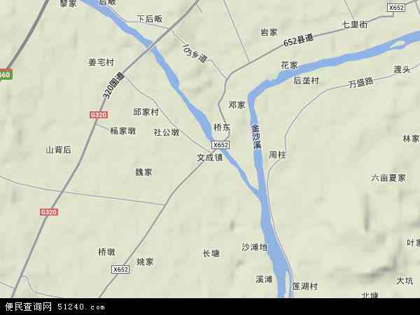 文成镇地形图 - 文成镇地形图高清版 - 2024年文成镇地形图