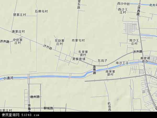 吴家堡镇地形图 - 吴家堡镇地形图高清版 - 2024年吴家堡镇地形图