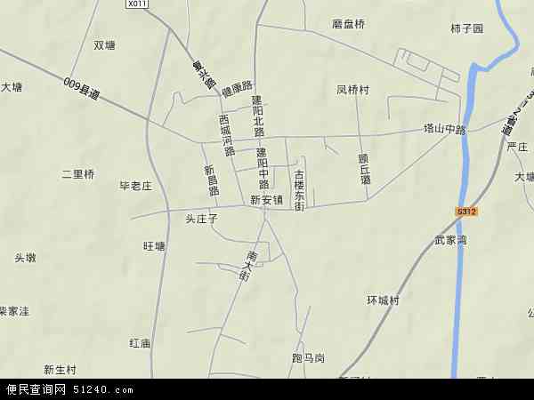 新安县乡镇区划地图图片