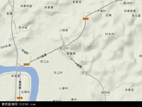 咸塘镇地形图 - 咸塘镇地形图高清版 - 2024年咸塘镇地形图