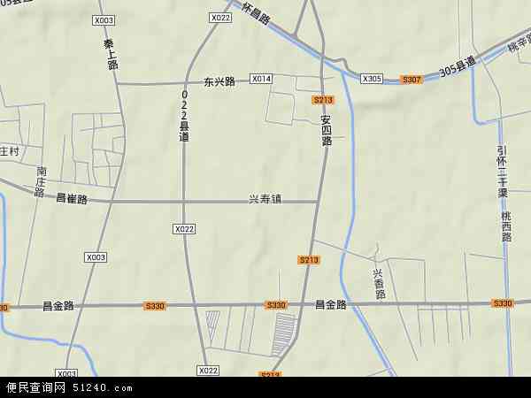 兴寿镇地形图 - 兴寿镇地形图高清版 - 2024年兴寿镇地形图