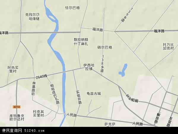 依西哈拉镇地形图 - 依西哈拉镇地形图高清版 - 2024年依西哈拉镇地形图