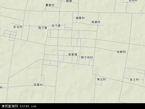 郑家镇地形图 - 郑家镇地形图高清版 - 2024年郑家镇地形图