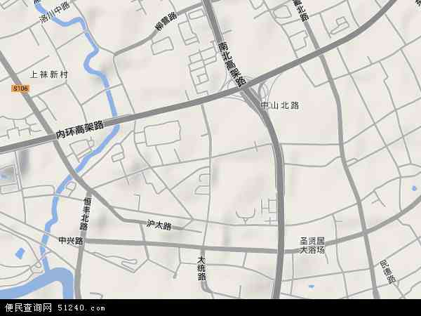 芷江西路地形图 - 芷江西路地形图高清版 - 2024年芷江西路地形图
