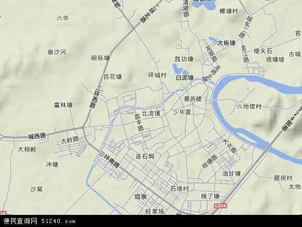 广西玉林北流地图图片
