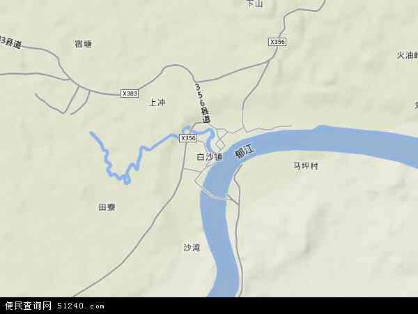 台山白沙镇地图图片