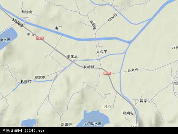 长岭镇地图 