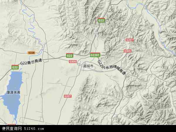 中国山西省长治市潞城市成家川地图（卫星地图）