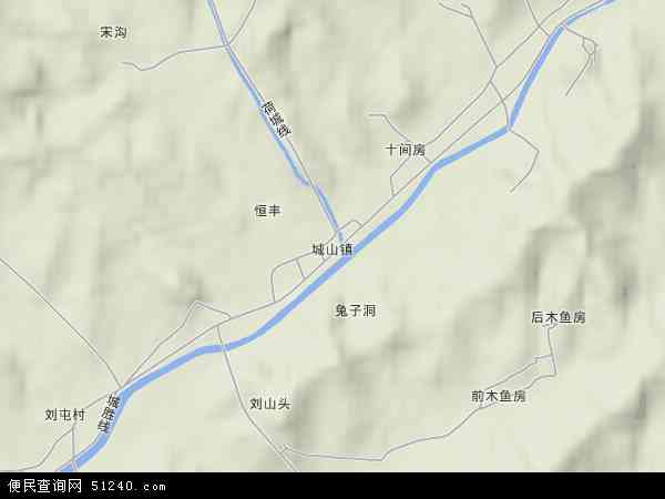 城山镇地形图 - 城山镇地形图高清版 - 2024年城山镇地形图