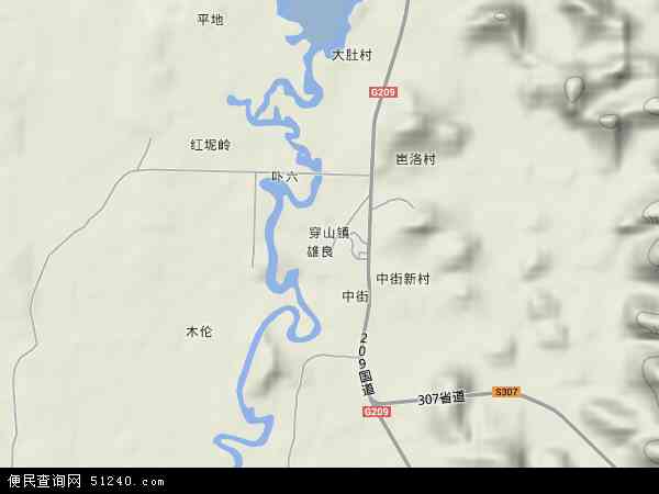 穿山镇地形图 - 穿山镇地形图高清版 - 2024年穿山镇地形图