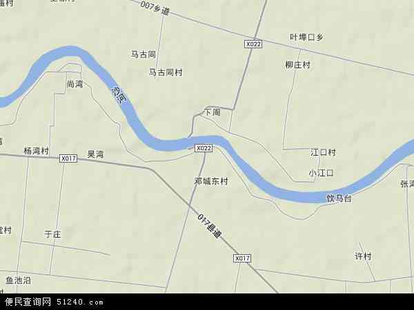邓城镇地形图 - 邓城镇地形图高清版 - 2024年邓城镇地形图