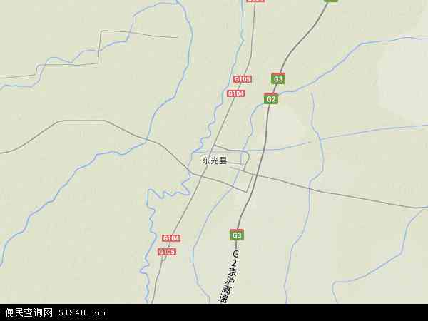 东光县地形图 - 东光县地形图高清版 - 2024年东光县地形图