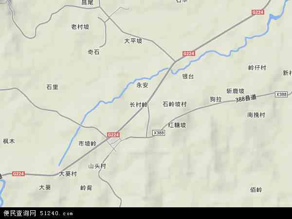 枫木镇地形图 - 枫木镇地形图高清版 - 2024年枫木镇地形图