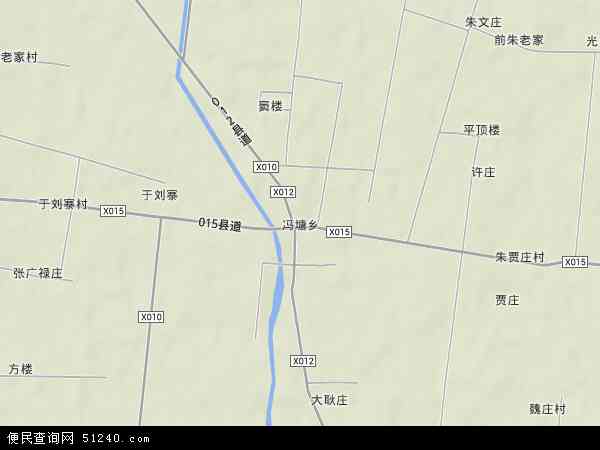 冯塘乡地形图 - 冯塘乡地形图高清版 - 2024年冯塘乡地形图