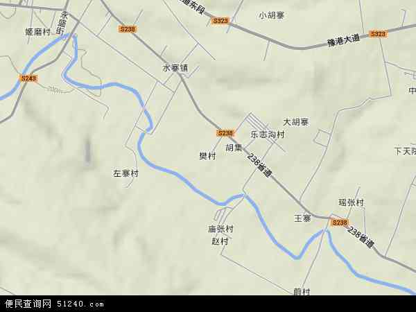 樊村镇地形图 - 樊村镇地形图高清版 - 2024年樊村镇地形图