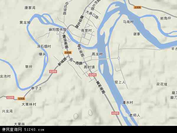 麻阳县高村镇地图图片