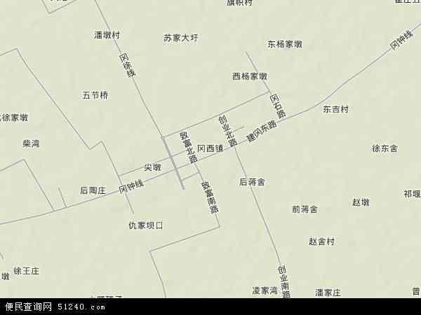 冈西镇地形图 - 冈西镇地形图高清版 - 2024年冈西镇地形图