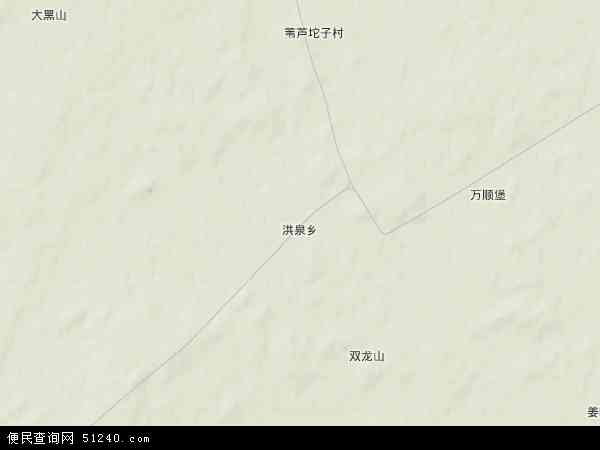 洪泉乡地形图 - 洪泉乡地形图高清版 - 2026年洪泉乡地形图