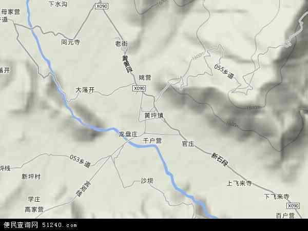 云南鹤庆黄坪镇地图图片