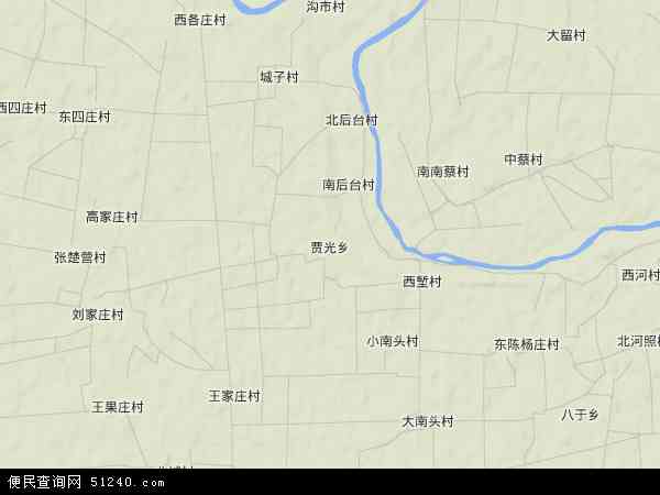 贾光乡地形图 - 贾光乡地形图高清版 - 2024年贾光乡地形图