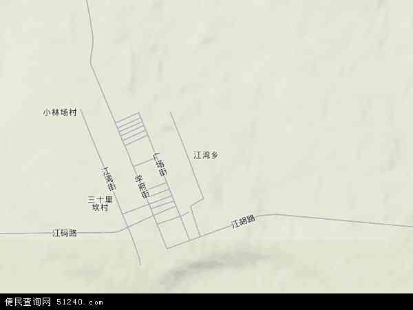 江湾乡地形图 - 江湾乡地形图高清版 - 2024年江湾乡地形图