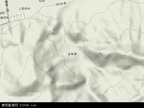金珠镇地形图 - 金珠镇地形图高清版 - 2024年金珠镇地形图