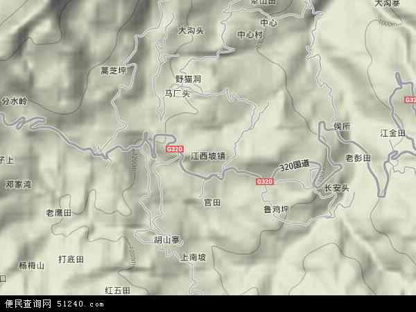 江西坡镇地形图 - 江西坡镇地形图高清版 - 2026年江西坡镇地形图