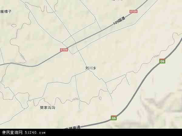 刘川乡地形图 - 刘川乡地形图高清版 - 2024年刘川乡地形图