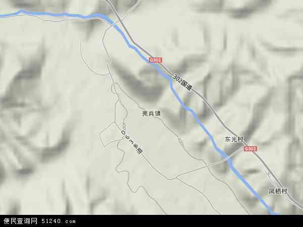 亮兵镇地形图 - 亮兵镇地形图高清版 - 2024年亮兵镇地形图