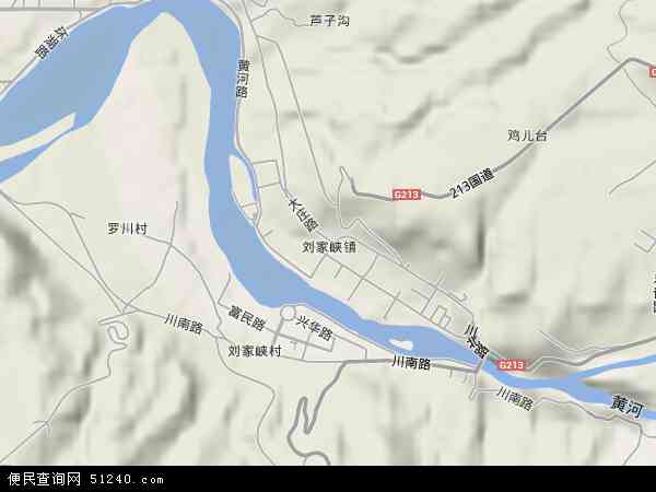 刘家峡镇地形图 - 刘家峡镇地形图高清版 - 2024年刘家峡镇地形图