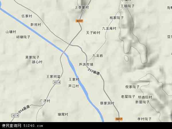 东安县芦洪市镇地图图片