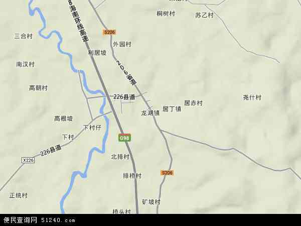 龙湖镇最新行政地图图片