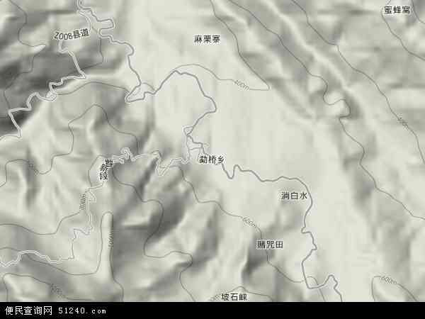 勐桥乡地形图 - 勐桥乡地形图高清版 - 2024年勐桥乡地形图