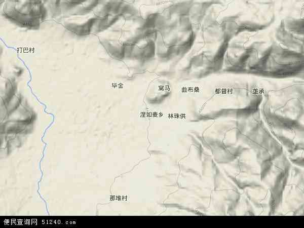 涅如麦乡地形图 - 涅如麦乡地形图高清版 - 2026年涅如麦乡地形图