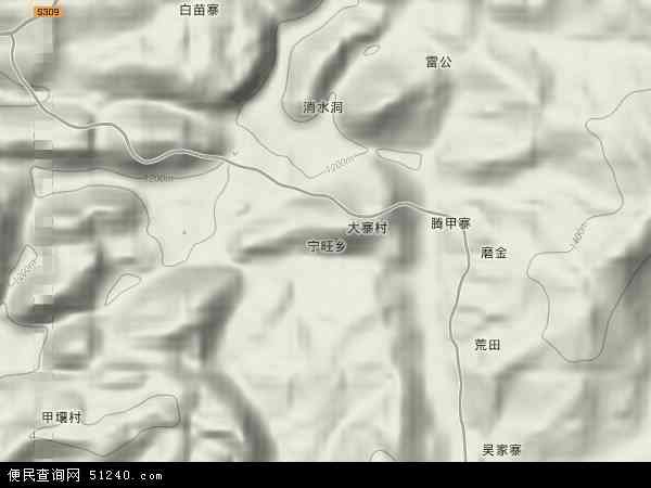 宁旺乡地形图 - 宁旺乡地形图高清版 - 2024年宁旺乡地形图