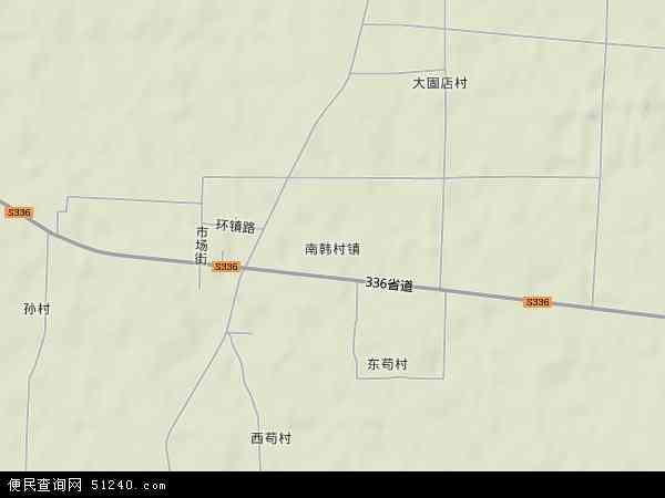 南韩村镇地形图 - 南韩村镇地形图高清版 - 2024年南韩村镇地形图