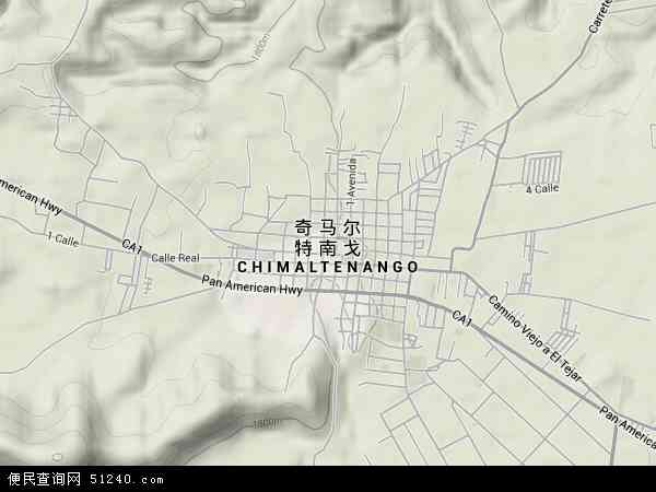奇马尔特南戈地形图 - 奇马尔特南戈地形图高清版 - 2024年奇马尔特南戈地形图