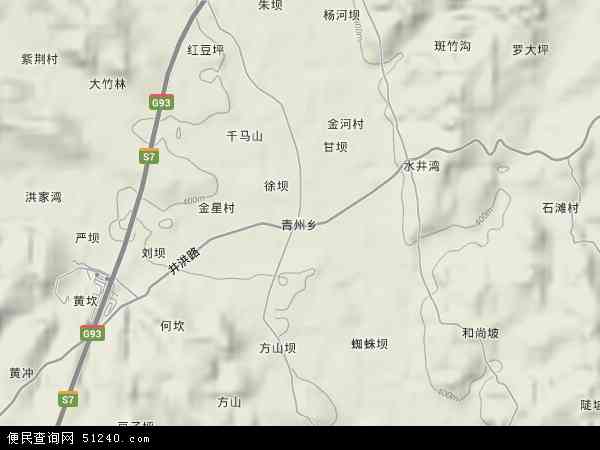 青州乡地形图 - 青州乡地形图高清版 - 2024年青州乡地形图