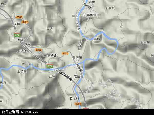 石牌村高清地图图片