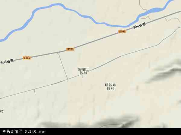 色帕巴依乡地形图 - 色帕巴依乡地形图高清版 - 2024年色帕巴依乡地形图