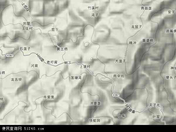 上堡乡地形图 - 上堡乡地形图高清版 - 2024年上堡乡地形图