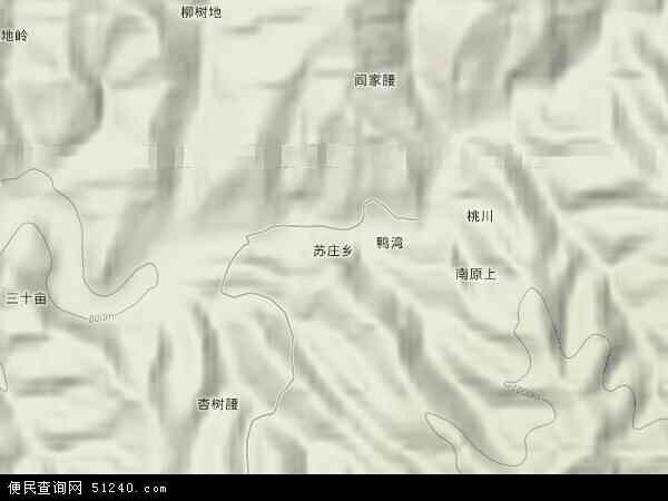 苏庄乡地形图 - 苏庄乡地形图高清版 - 2024年苏庄乡地形图