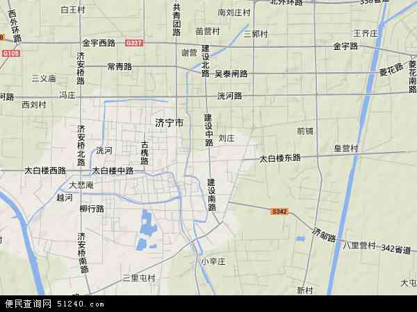 济宁市中区地图交通图图片
