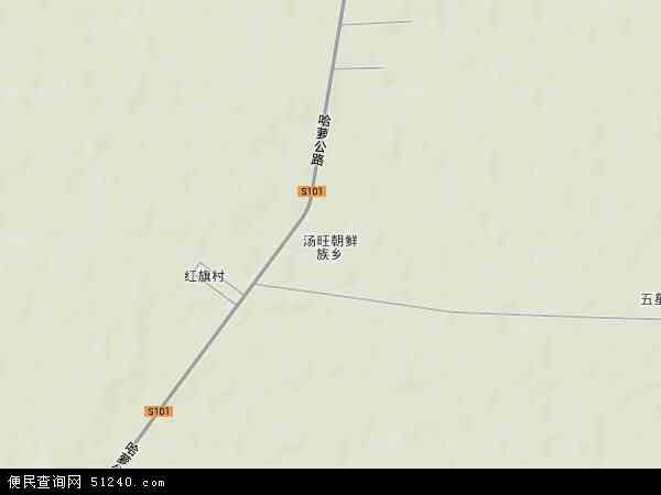 汤旺乡地形图 - 汤旺乡地形图高清版 - 2024年汤旺乡地形图