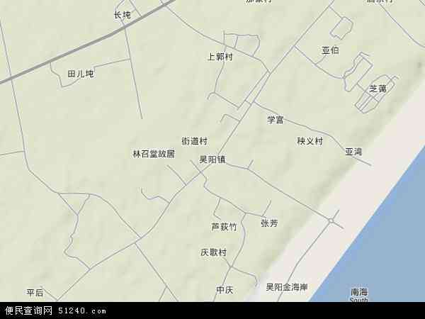 吴阳镇地形图 - 吴阳镇地形图高清版 - 2024年吴阳镇地形图