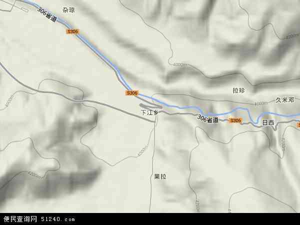 下江乡地形图 - 下江乡地形图高清版 - 2024年下江乡地形图