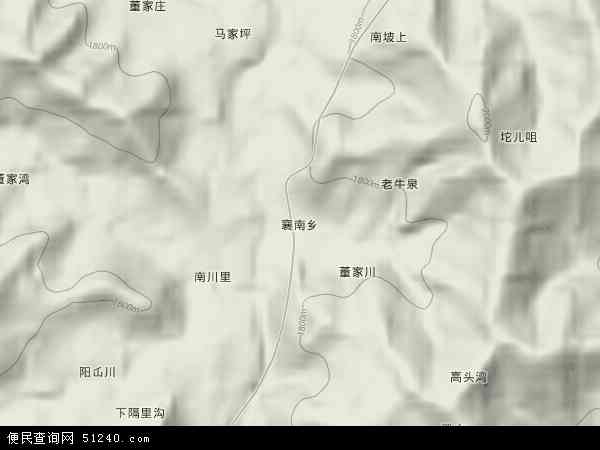 襄南乡地形图 - 襄南乡地形图高清版 - 2024年襄南乡地形图