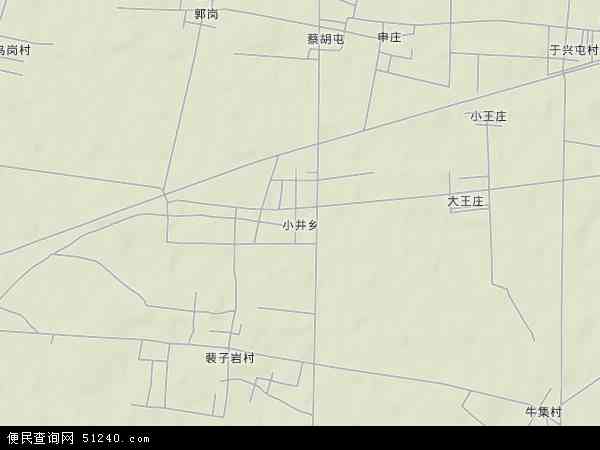 小井乡地形图 - 小井乡地形图高清版 - 2024年小井乡地形图