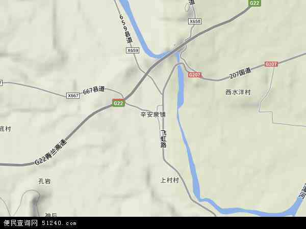 辛安泉镇地形图 - 辛安泉镇地形图高清版 - 2024年辛安泉镇地形图