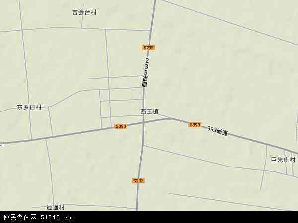 西王镇地形图 - 西王镇地形图高清版 - 2024年西王镇地形图